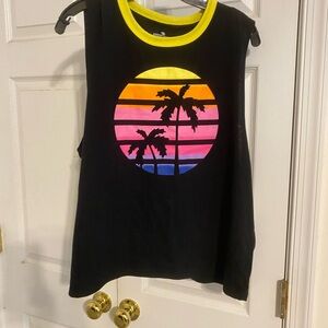 Palm tree Sunset Tank